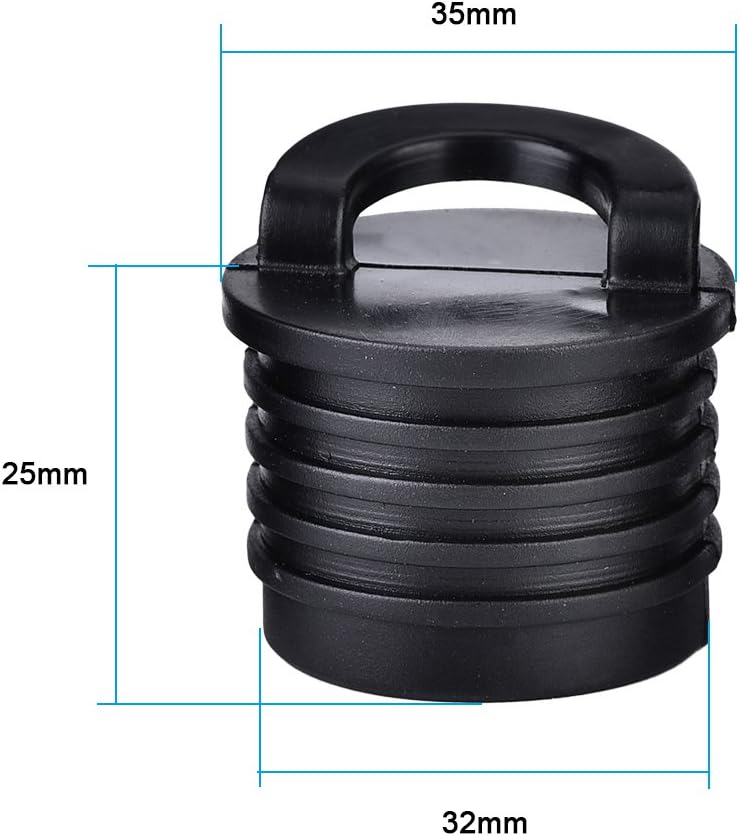 woobles Kayak Scupper Plug Kit, 8X Marine Boat Scupper Stoppers Bungs for Kayak Canoe Boat Drain Holes Plugs Replacement - Image 2